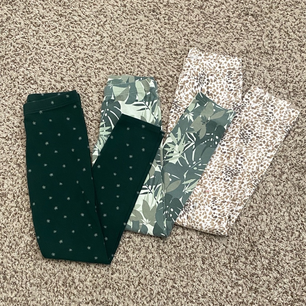 Old Navy Girls Jersey Printed Leggings Bundle